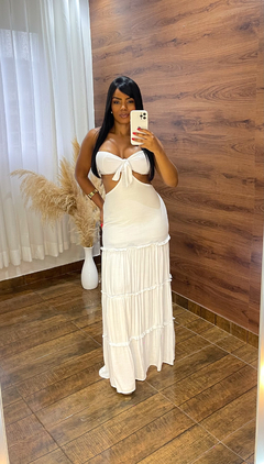 Vestido longo - Branco na internet