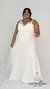 Base Aurelia+ sobrevestido en tul con apliques de flores rústiicas y con brillos - comprar online