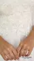 Imagen de Base Aurora + sobrevestido en tul con apliques de flores y hojas