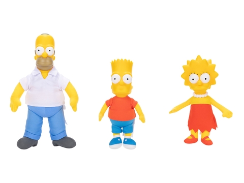 The Simpsons Basic Plush Wave 1 Case of 3 Homero, Bart & Lisa