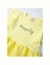 Vestido Infantil Manga Curta Happily Amarelo 0421 - comprar online
