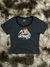 Remera crop top fuego