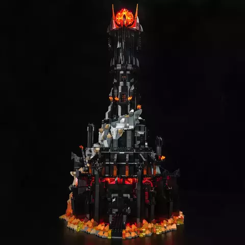 Blocos de construção Torre de Mordor - Senhor dos Anéis ( inclui acessório d