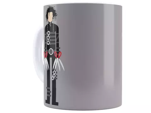 Caneca de porcelana Edward mãos de tesoura