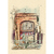 Ilustração de uma barbearia com decoração externa em estilo chinês, destacando uma árvore ao lado.