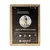Quadro decorativo personalizável com uma interface de música exibindo detalhes de uma faixa e a arte do álbum.