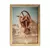Quadro decorativo com fotografia de uma máquina antiga enferrujada em um ambiente natural.
