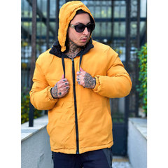JAQUETA BOBO JACO MASCULINA DUPLA FACE COM TOUCA N4