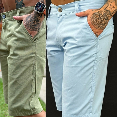 KIT 2 BERMUDAS SARJA DM