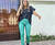 Pantalones engomados con spandex