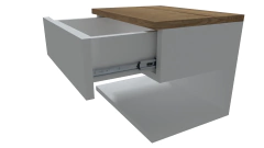 mesa de luz flotante escandinava - comprar online