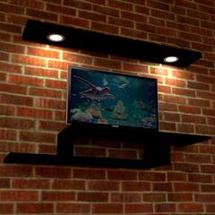 MUeble para tv flotante mas estante con luz led - tienda online