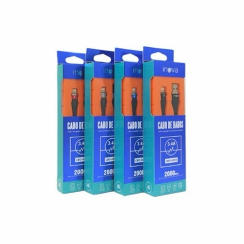 Cabo de dados Lightning 3.4A 2m Inova