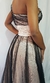 Vestido longo de tule e pedrarias - Revier Brecho