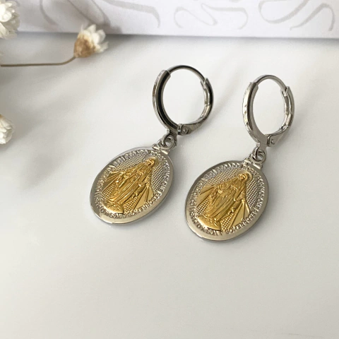 Brinco Argolinha Nosssa Senhora das Graças