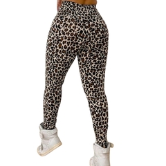 Calça Legging Oncinha Supplex Levanta Bumbum Fitness Yoga - loja online