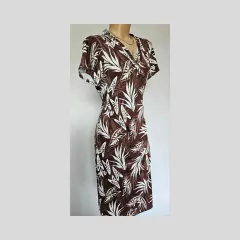 Vestido Midi Estampado Transpassado na internet