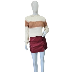 Casaco Tricot Feminino Gola Alta Manga Longa Frio Modal - Cachecol Acessórios