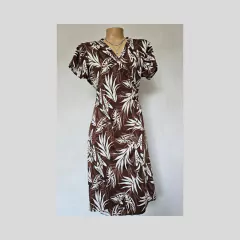 Vestido Midi Estampado Transpassado