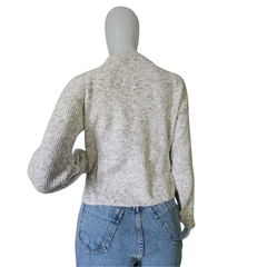 Casaco Tricot Mousse Gola Redonda Manga Longa Inverno Frio na internet