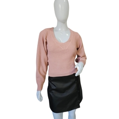 Casaco Tricot Feminino Modal Sandoc Gola V