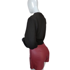 Casaco Tricot Feminino Modal Sandoc Gola V - Cachecol Acessórios