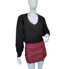 Casaco Tricot Feminino Modal Sandoc Gola V
