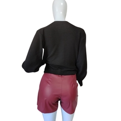 Casaco Tricot Feminino Modal Sandoc Gola V - loja online
