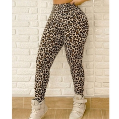 Calça Legging Oncinha Supplex Levanta Bumbum Fitness Yoga na internet