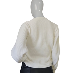 Casaco Tricot Feminino Modal Sandoc Gola V