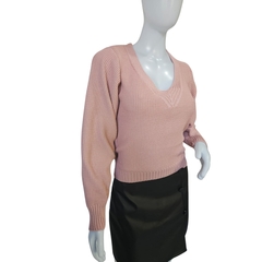 Casaco Tricot Feminino Modal Sandoc Gola V - Cachecol Acessórios