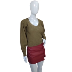 Casaco Tricot Feminino Modal Sandoc Gola V