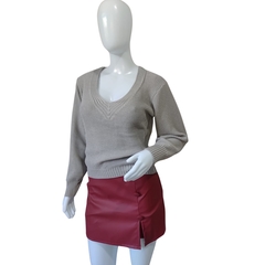 Casaco Tricot Feminino Modal Sandoc Gola V