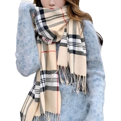 Cachecol Pashimina Xale Echarpe Liso Xadrez Estampado Franja