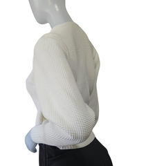 Casaco Tricot Feminino Modal Sandoc Gola V - loja online