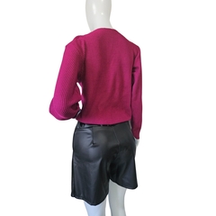 Casaco Tricot Feminino Modal Sandoc Gola V na internet