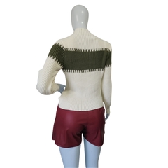Casaco Tricot Feminino Gola Alta Manga Longa Frio Modal - comprar online