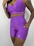 Short canelado roxo - comprar online