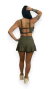 Conjunto Saia Beach / Verde Militar na internet