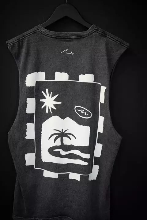Musculosa Barra Washed