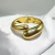 BRACELETE ABERTA GOTA DOURADO