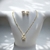 CONJUNTO QUADRADO CRAVEJADO DOURADO