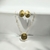 CONJUNTO ORGANICO OVAL FOSCO DOURADO