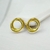 BRINCO CIRCULO DUPLO DOURADO