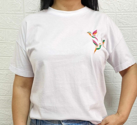 T-Shirt Beija-Flor Branca