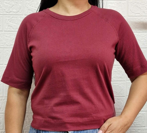 Blusa Raglan Vinho