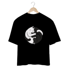 yin yang cat oversized