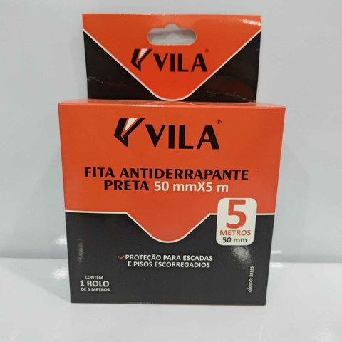 Fita Antiderrapante 50mmx5m Preta - Vila
