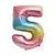 Globos Números Metalizados Multicolor 16 Pulgadas X5 UN - comprar online