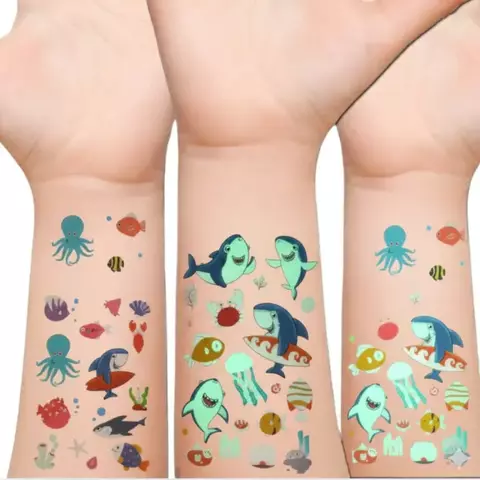 Tatto Animales Acuaticos x5 UN Brilla en la Oscuridad - comprar online